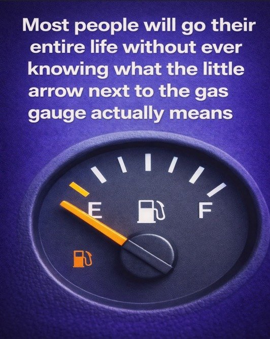What That Little Arrow by Your Fuel Gauge Actually Means