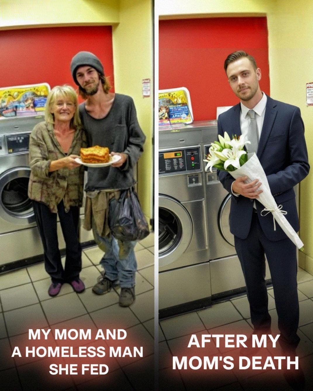 Every Christmas, My Mom Fed a Homeless Man at Our Local Laundromat â but This Year, Seeing Him Changed Everything