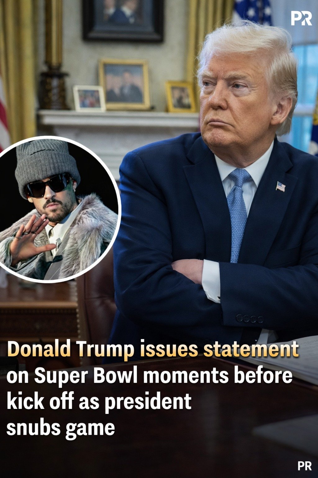 • Moments before kickoff, Trump issued a statement celebrating the Super Bowl as a uniquely American tradition, wishing both teams well and highlighting the event’s unity and spirit. His message emphasized respect for the sport and the dedication of players and fans nationwide.