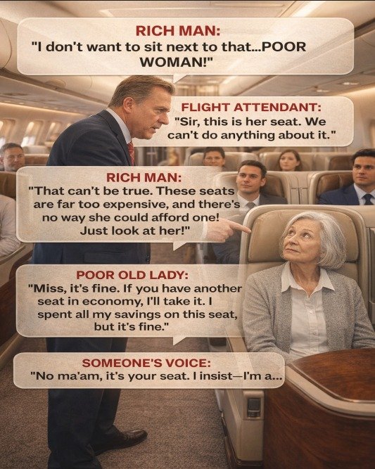 An Elderly Woman’s Flight Takes an Unexpected Turn at the End