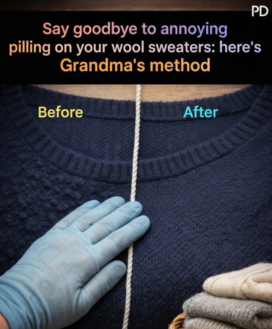The infallible method to make those unsightly little dots on wool sweaters disappear