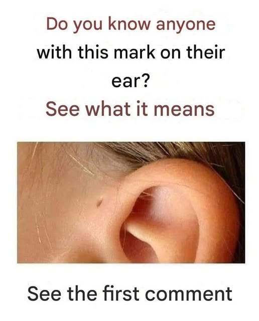Here is what this little hole on the ear mean