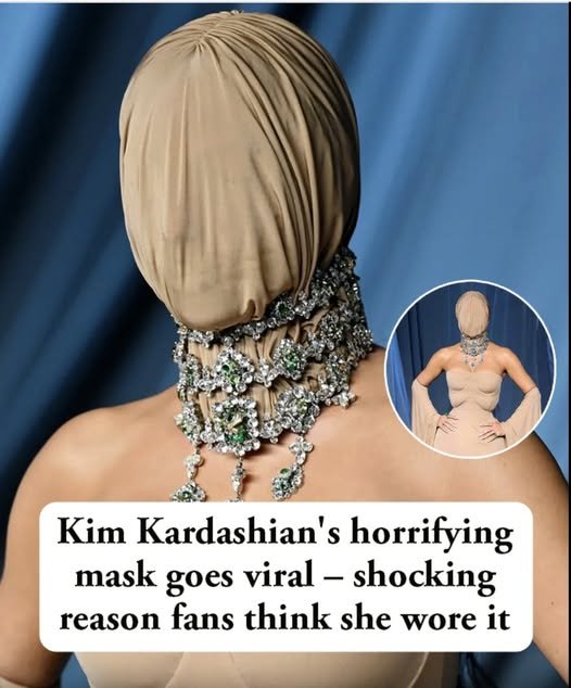 Kim Kardashian mocked for bizarre mask at California gala – the theory behind it
