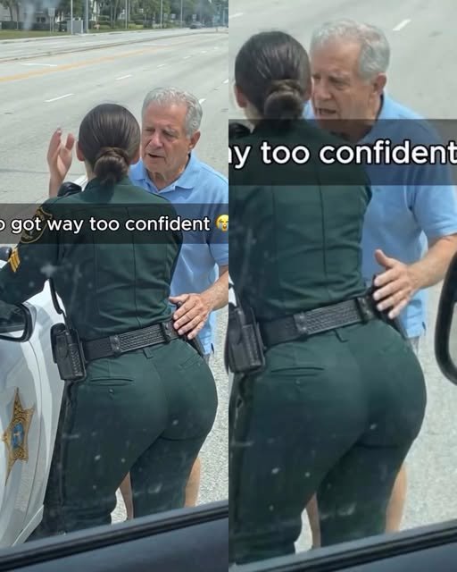 NEW VIDEO going viral of a 72 year old man in floriday trying to talk his way out of a traffic ticket. Everyone is saying he parked illegally on purpose  comments