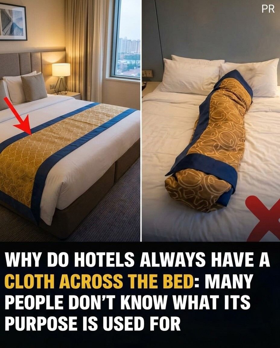 🛏️ What’s the Purpose of the Fabric Strip Across Hotel Beds? (It’s Not Just for Looks!) 🌟