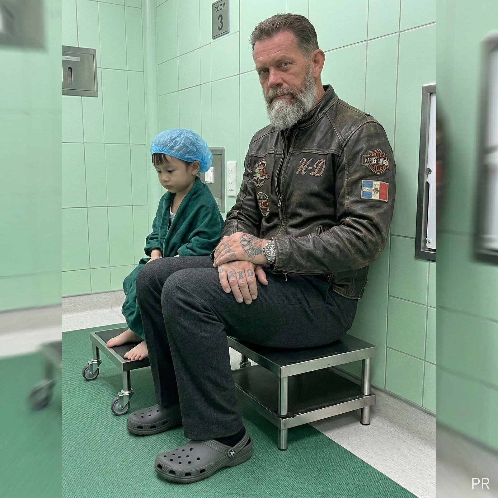 My dying son asked the scary biker in the hospital waiting room to hold him instead of me. Iâm his mother