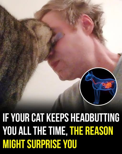 Why your cat headbutts you and what it means