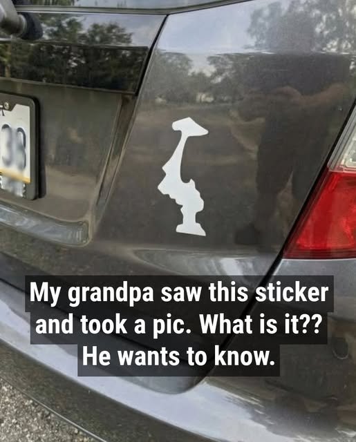 My Grandpa Saw This Strange Car Sticker and Asked What It Meant — The Hidden Message Surprised Him