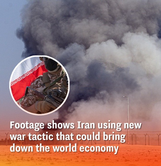 Footage shows Iran using new war tactic that could bring down the world economy
