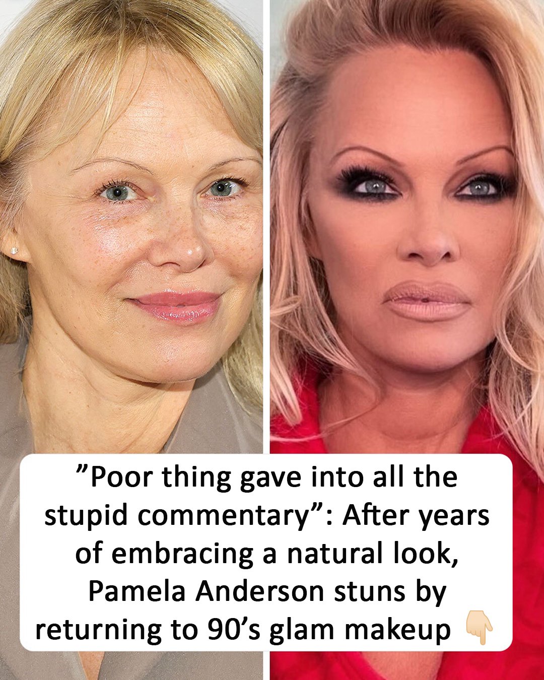 Pamela Anderson stuns fans after returning to her iconic â90s look