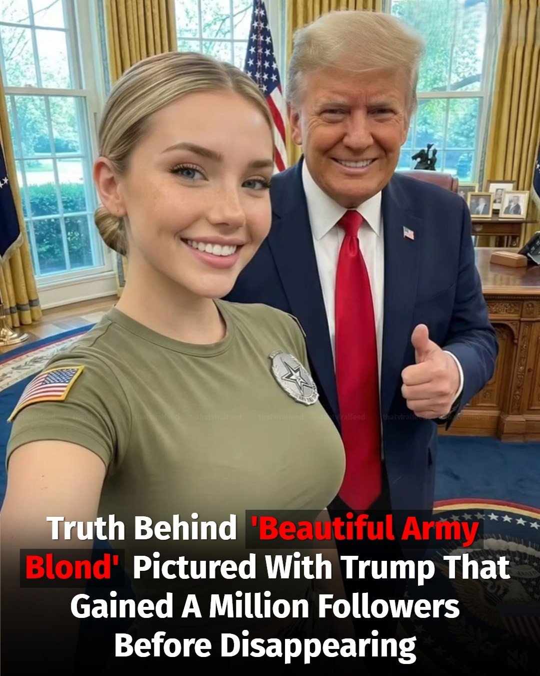 Truth Behind âBeautiful Army Blondâ Linked To Trump Who Gained A Million Followers Before Vanishing