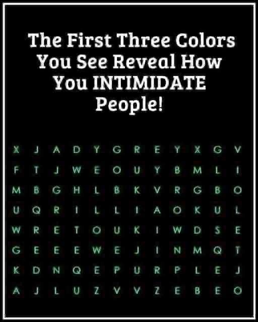 Color test: First color you see can say a lot about you