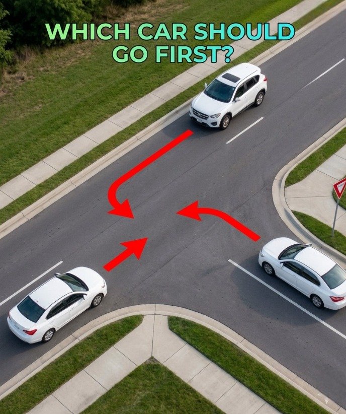 Can You Solve This Intersection Puzzle? Drivers Debate Who Goes First