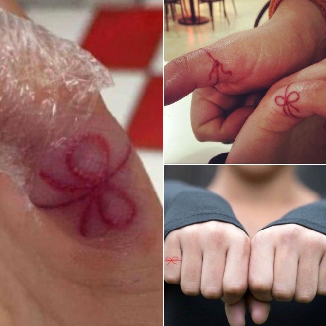 What the Red String Tattoo on the Hand Says About You