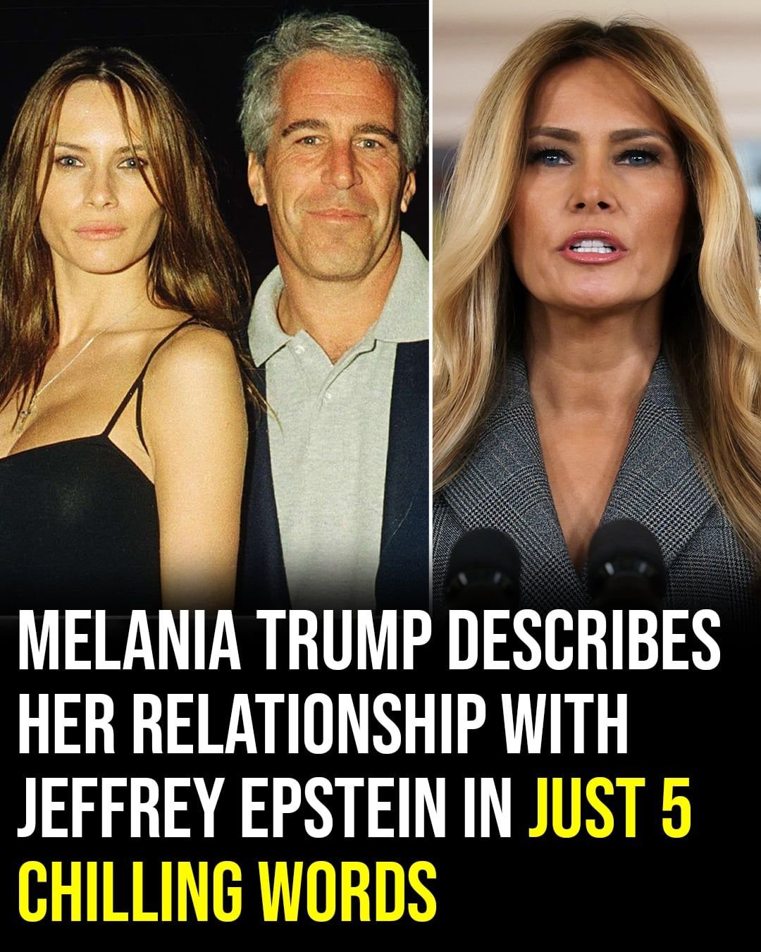 Melania Trump Describes Her Relationship With Jeffrey Epstein In Just 5 Chilling Words