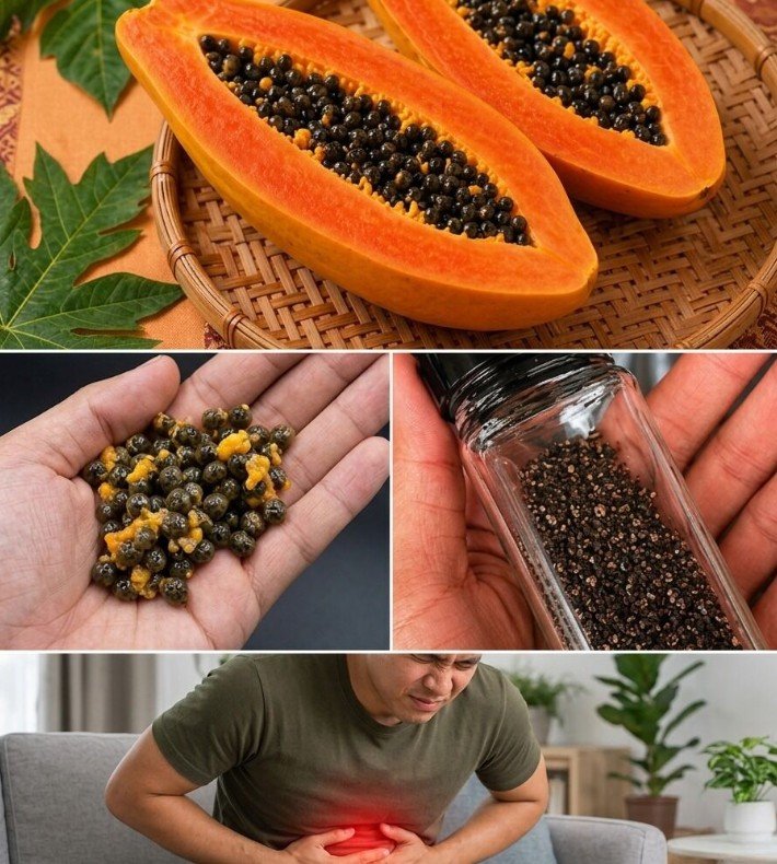 Papaya Seed Power: Exploring the Potential Benefits of Papaya Seeds, Including Their Rich Nutrient Profile, Antioxidant Properties, and Traditional Use in Digestion and Gut Health Support—While Experts Emphasize That They Should Be Consumed in Moderation Due to Their Strong Taste and Potential Digestive Effects, and Used as Part of a Balanced Diet Rather Than a Cure-All Remedy