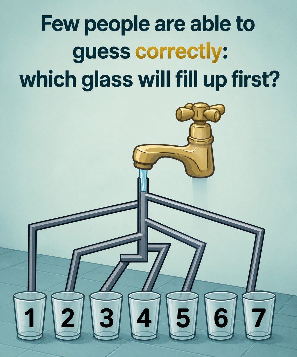 Puzzle Answer Explained: Why No Glass Fills in This Pipe Logic Challenge
