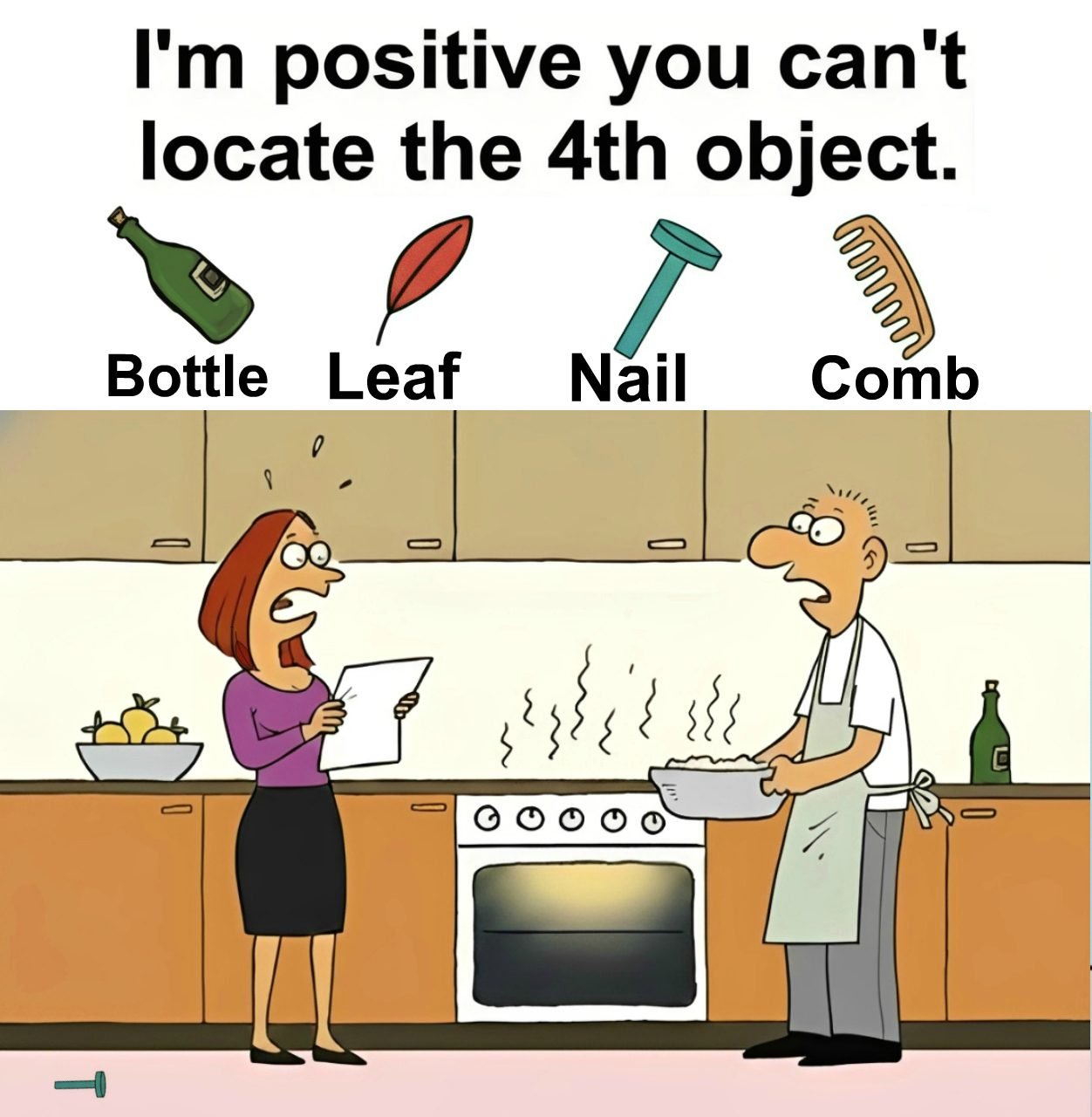Almost No One Can Find The Fourth Object In This Kitchen Scene