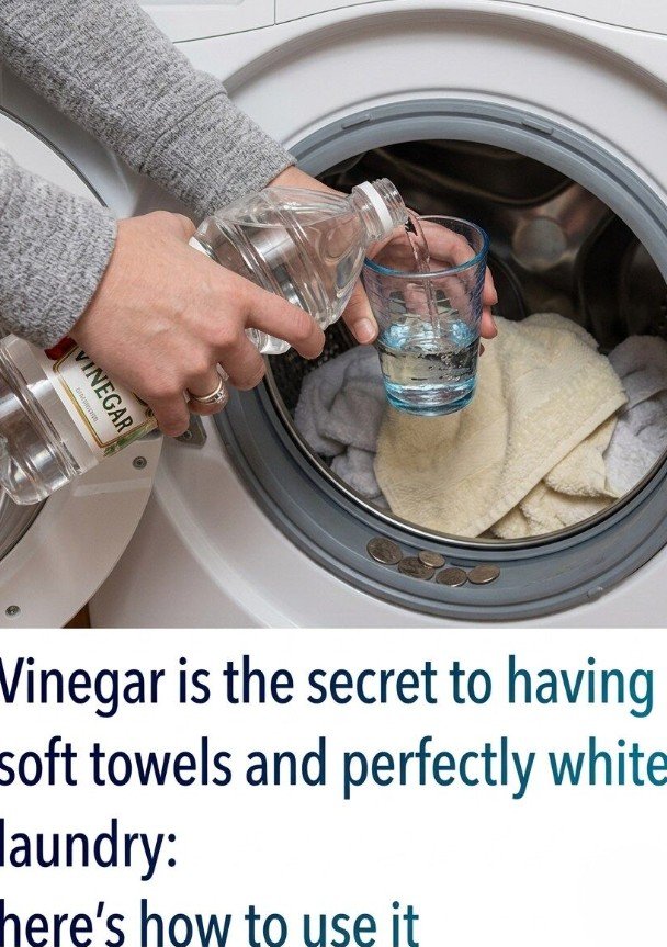 Yes, Vinegar Helps Clean the Washing Machine Thoroughly: Here’s How to Use It, Revealing a Simple Natural Cleaning Method That Removes Odors, Mineral Buildup, and Detergent Residue, Restoring Freshness and Efficiency to Your Appliance, While Showing How Household Ingredients Can Be an Affordable and Effective Way to Maintain Cleanliness and Extend Machine Lifespan Over Time