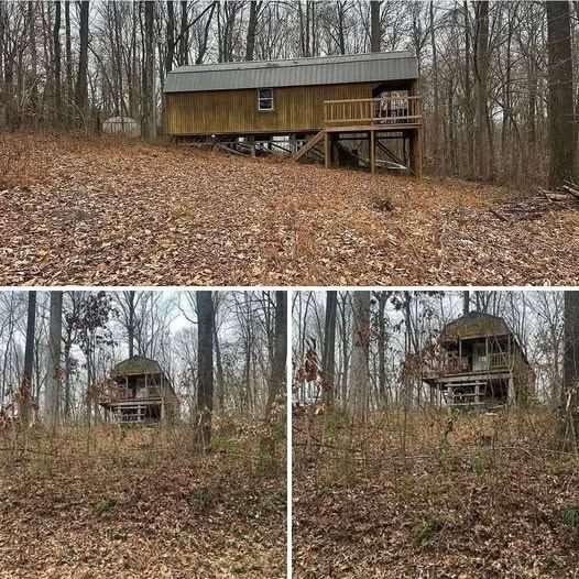 Partially Wooded 0.167-Acre Lot with Unfinished Cabin and Loft – Build Your Vision