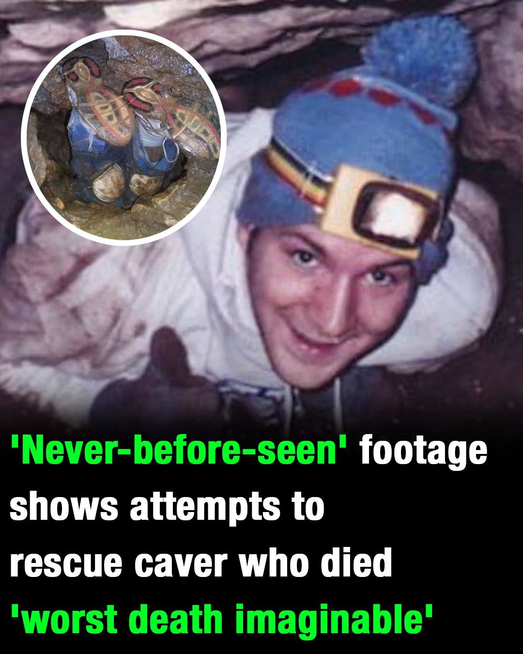 ‘Never-before-seen’ footage shows attempts to rescue caver who died ‘worst death imaginable’