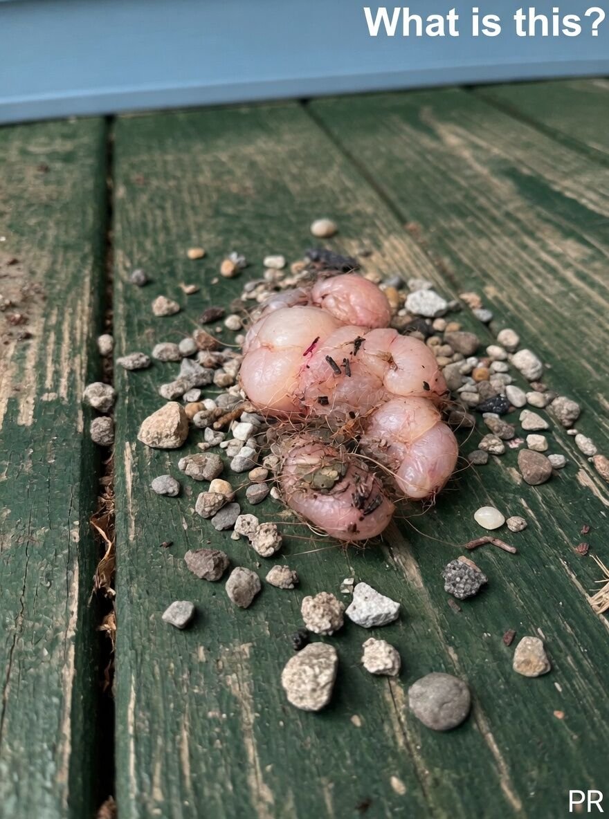 This morning, I stepped out onto the porch and discovered this.
