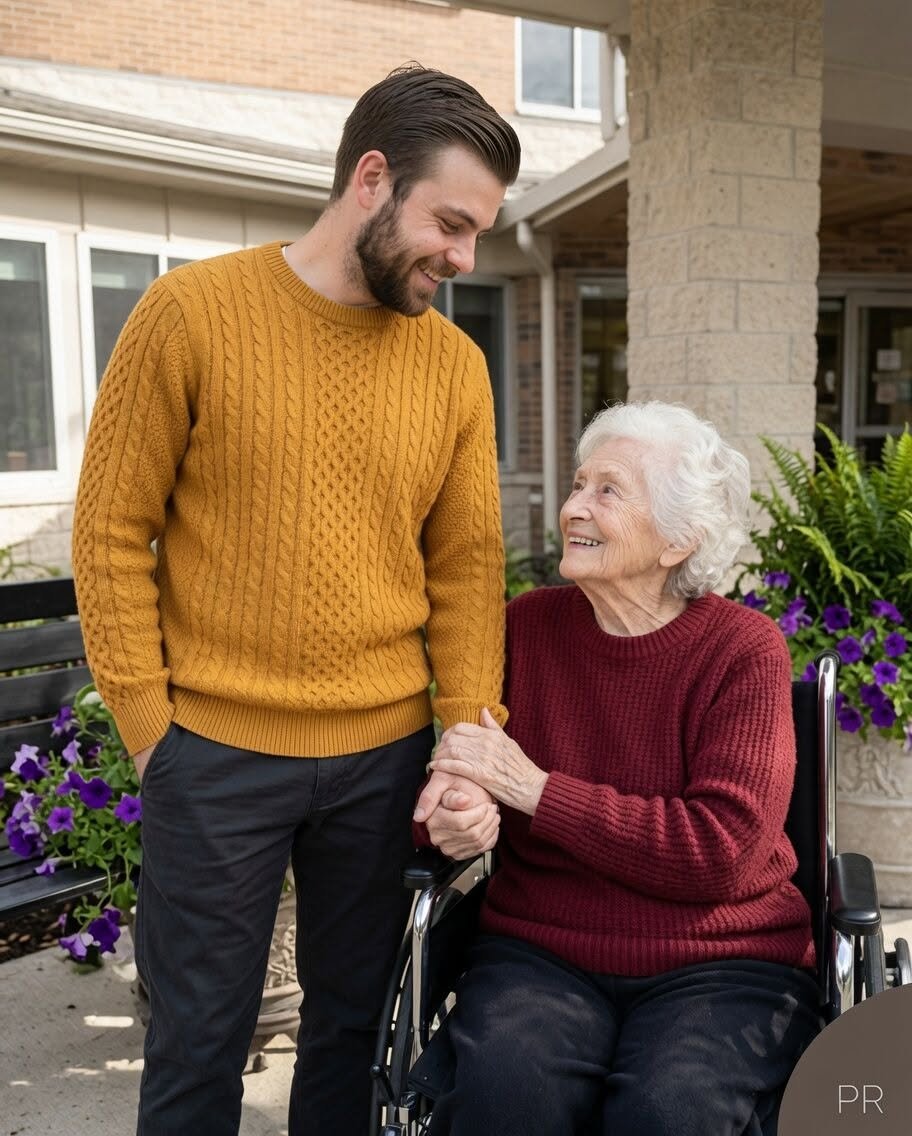 I Pretended to Be an Elderly Woman’s Son at the Nursing Home Because Her Real Family Paid Me – After She Passed Away, the Director Said, ‘She Left One Last Request for You’